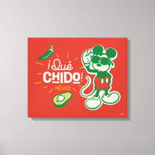 ¡Qué chido! "So Cool" Mickey Mouse Canvas Print