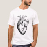 Que Medical Human Heart Diagram T-shirt at Zazzle