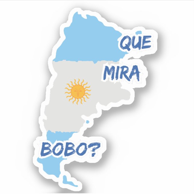 que mira bobo sticker (Front)