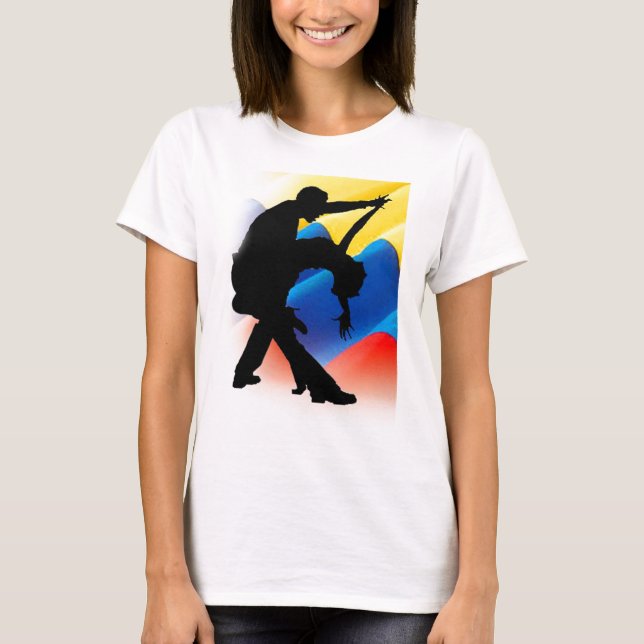 Que Viva La Salsa Colombiana T-Shirt (Front)