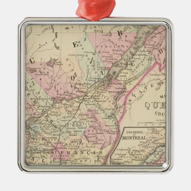 Quebec 2 metal ornament (Front)