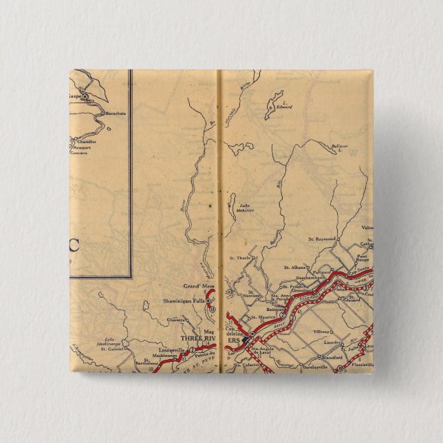 Quebec 4 pinback button (Front)