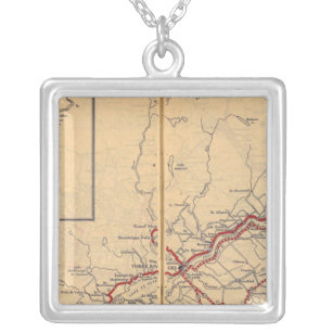 Quebec 4 silver plated necklace