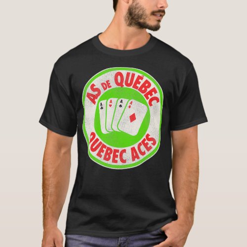 Quebec Aces Retro Defunct Ice Hockey T_Shirt