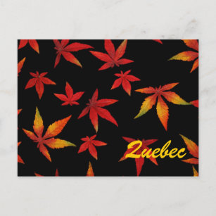 Quebec Autumn Leaves Postcard
