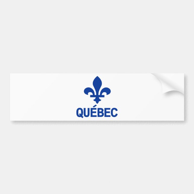 Quebec Bumper Sticker (Front)