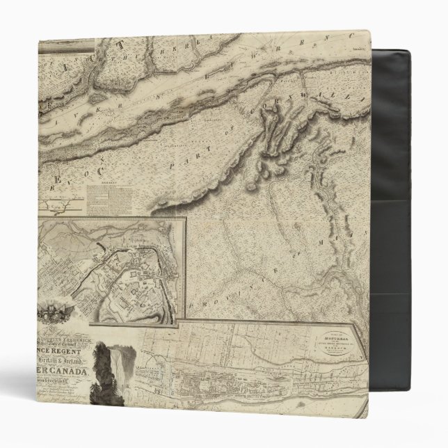 Quebec, Canada 3 Ring Binder (Front/Inside)