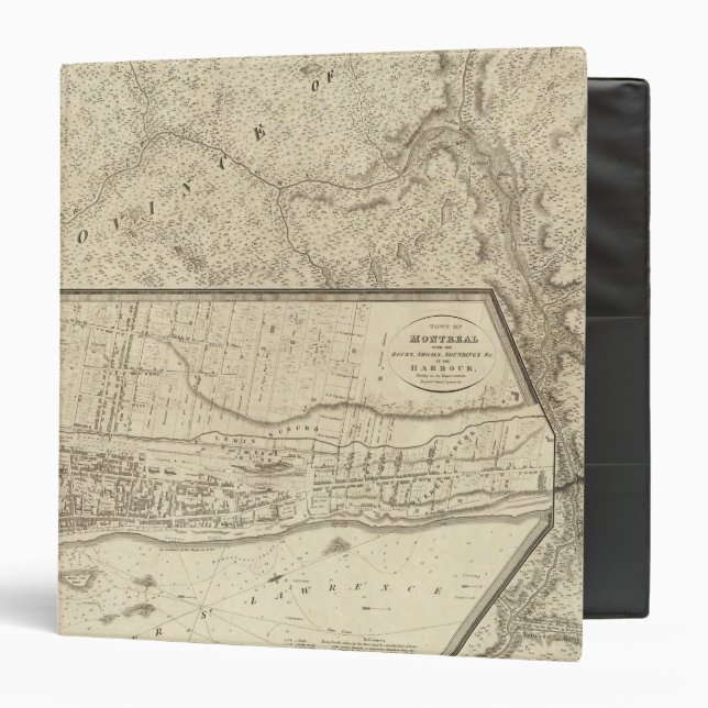 Quebec, Canada 4 3 Ring Binder (Front/Inside)