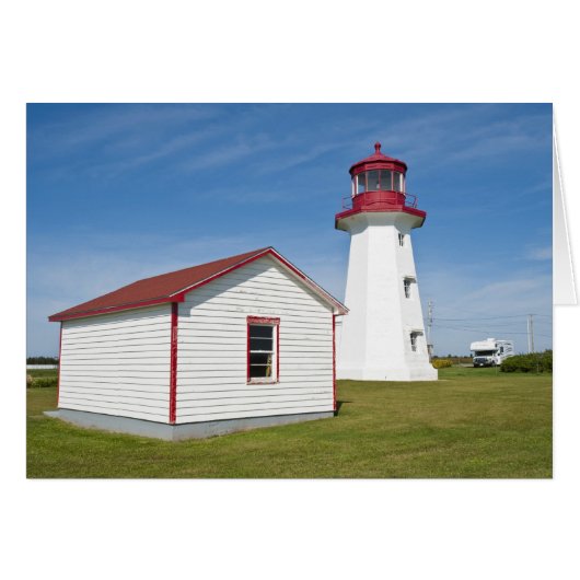 Quebec, Canada. Cap D'Espoir Lighthouse. Cards (Front Horizontal)