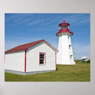 Quebec, Canada. Cap D'Espoir Lighthouse. Poster