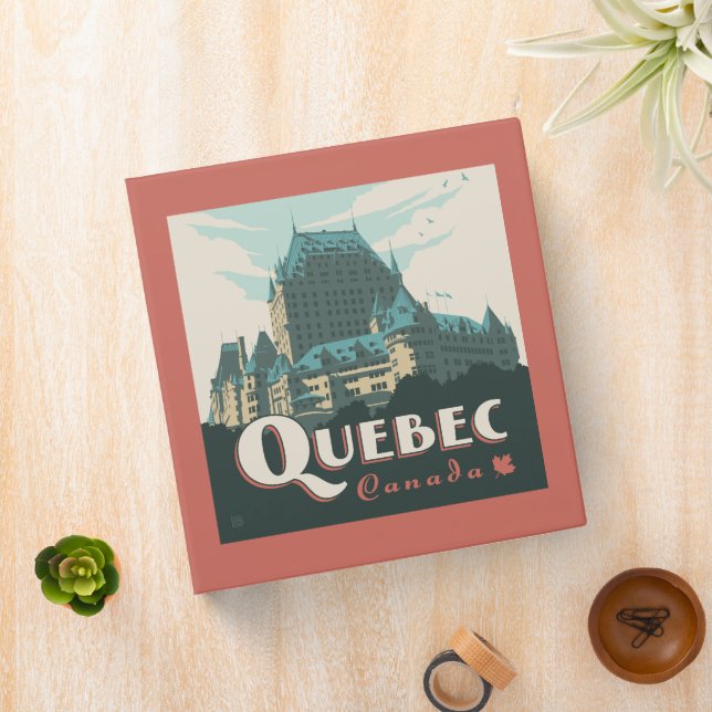 Quebec Canada | Château Frontenac 3 Ring Binder (In Situ)