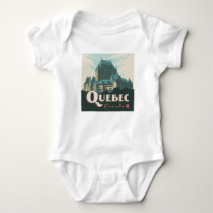 Quebec Canada Château Frontenac Baby Bodysuit