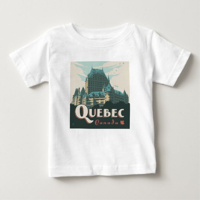 Quebec Canada | Château Frontenac Baby T-Shirt (Front)