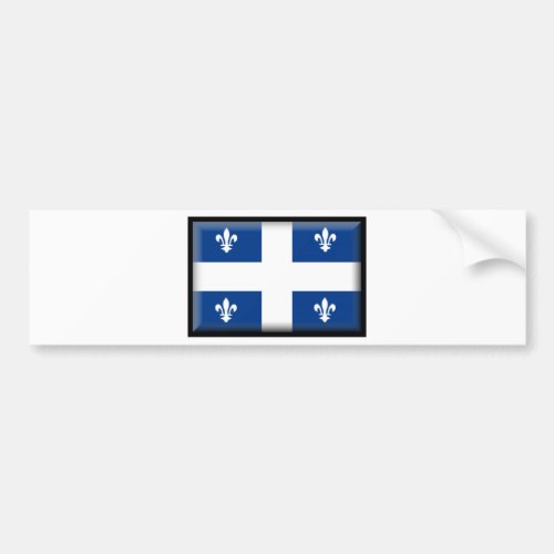 Quebec Canada Flag Bumper Sticker