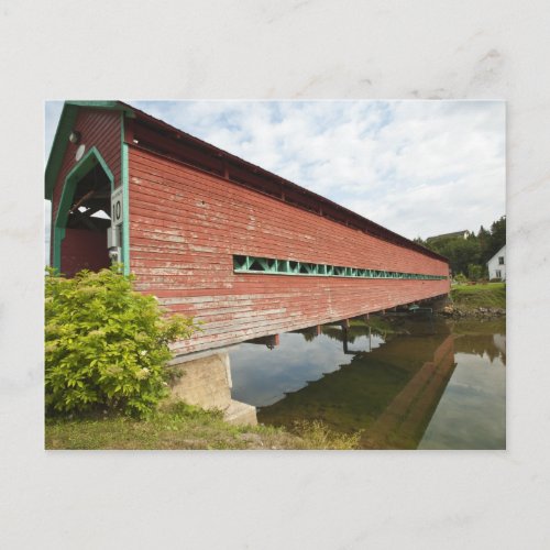 Quebec Canada Galipeault covered bridge in Postcard