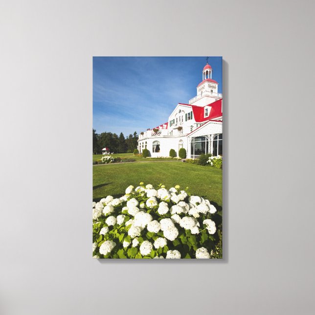 Quebec, Canada. Historic Hotel Tadoussac, 3 Canvas Print (Front)