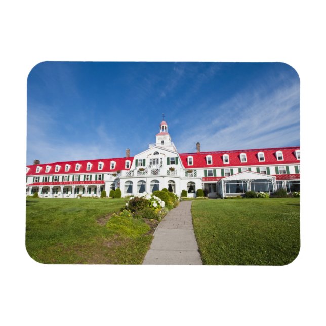 Quebec, Canada. Historic Hotel Tadoussac, Magnet (Horizontal)
