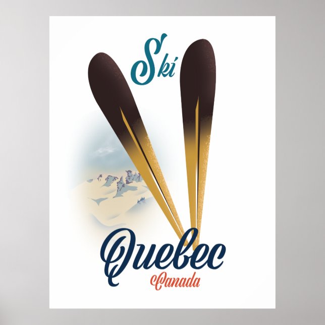 Quebec Canada ski poster (Front)