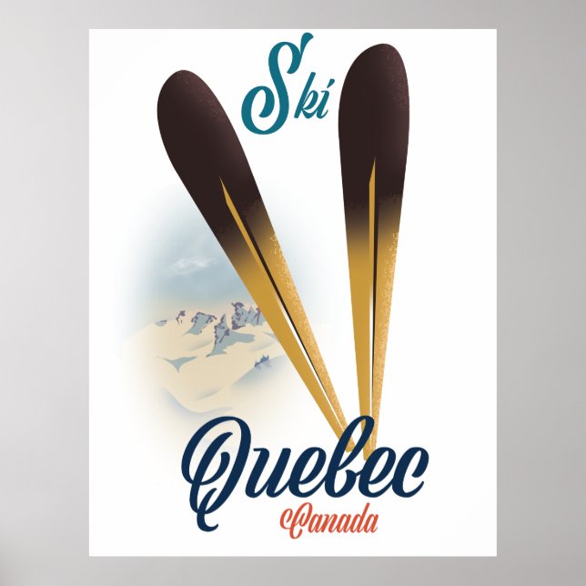 Quebec Canada ski poster (Front)