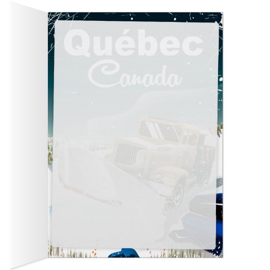 Québec Canada vintage travel poster (Inside (Right))