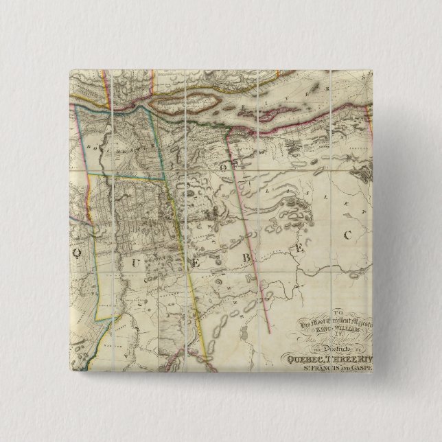 Quebec, Canafa Pinback Button (Front)