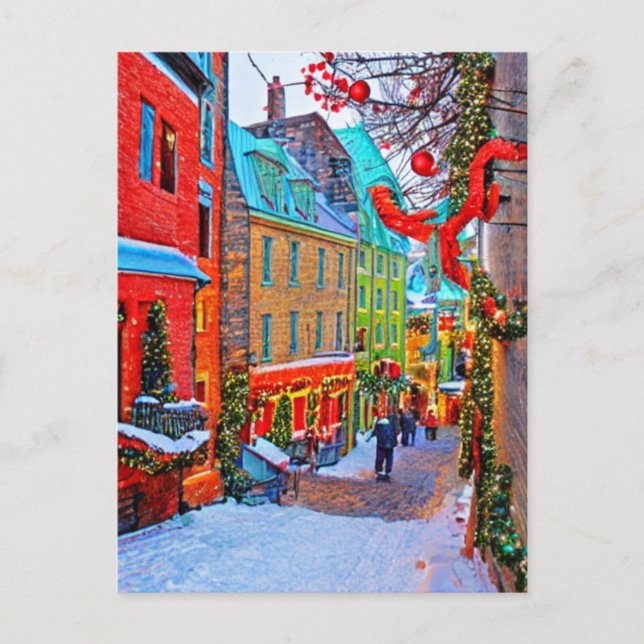 Quebec Christmas Postcard (Front)