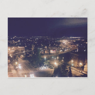 Quebec City at Night Postcard