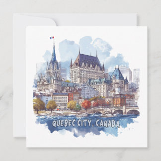 Quebec City Canada Holiday Card