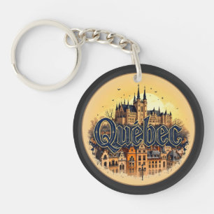 Quebec City Canada Keychain