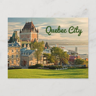 Quebec City Canada stylized Postcard