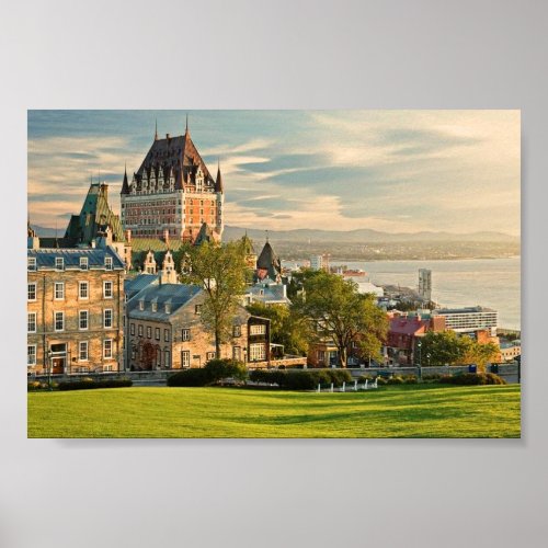 Quebec City Canada stylized Poster