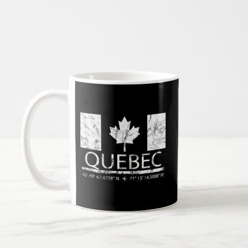 Quebec City Canadian Flag Travel To Quebec Coffee Mug