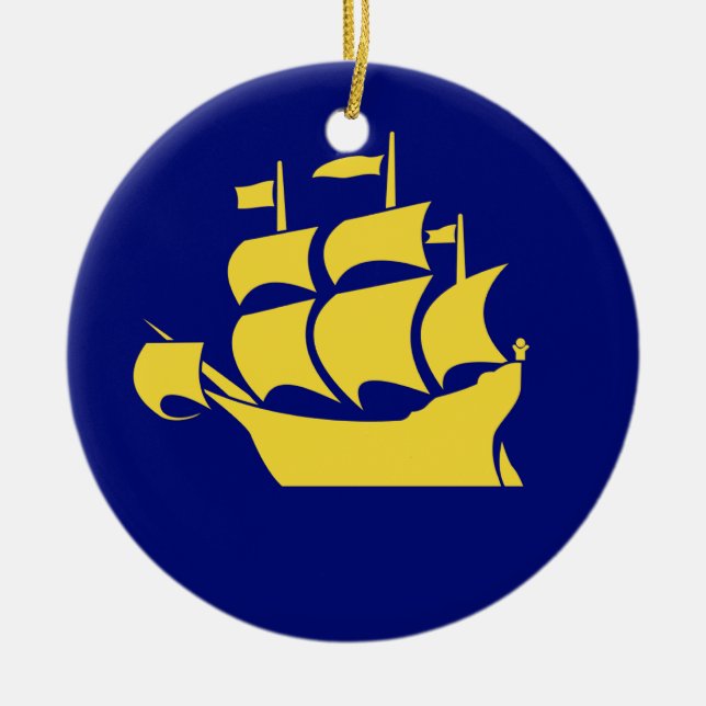 QUEBEC CITY CERAMIC ORNAMENT (Front)