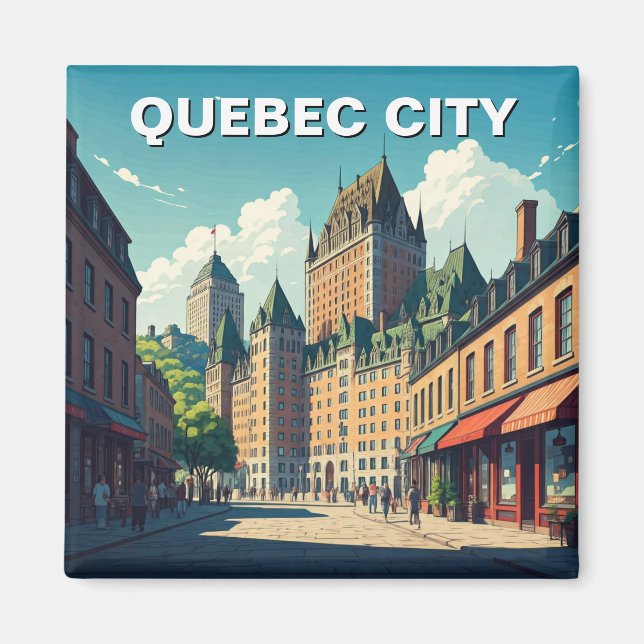 Quebec City Chateau Frontenac Magnet (Front)