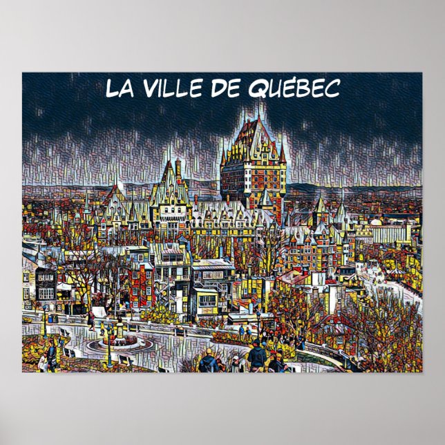  QUEBEC CITY COMIC POP ART POSTER (Front)