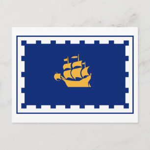 Quebec City Flag Postcard