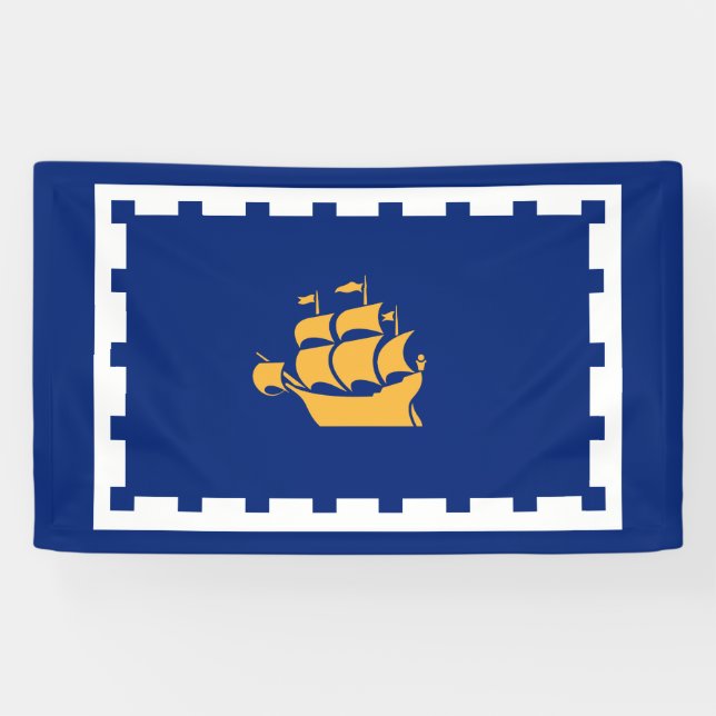 Quebec City Flag (Québec, Canada) Banner (Horizontal)