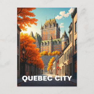 Quebec City Holiday Postcard
