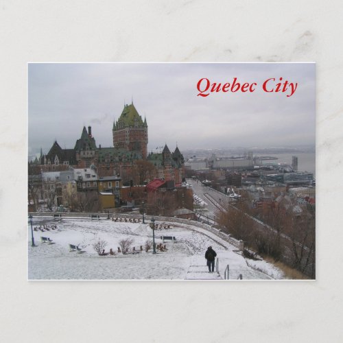 Quebec City in Winter Postcard