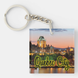 Quebec City night Keychain