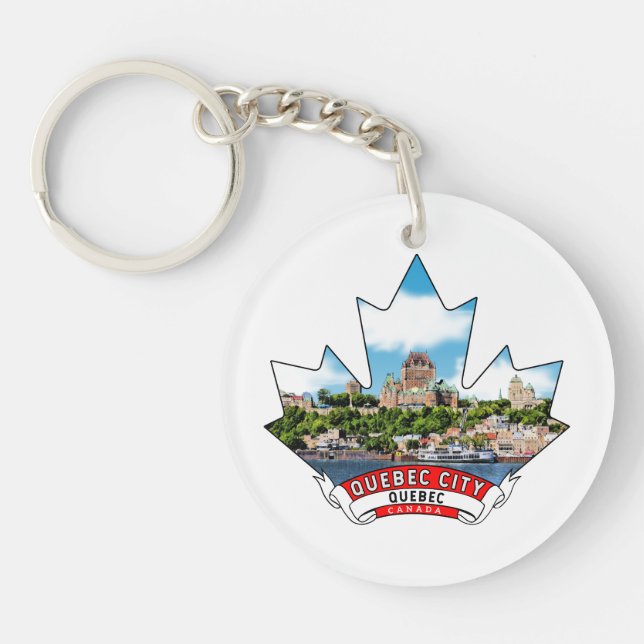 Quebec City, Quebec Canada Keychain (Front)