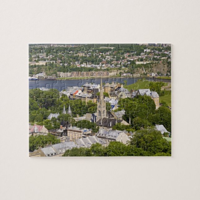 Quebec City, Quebec, Canada. Looking down on the Jigsaw Puzzle (Horizontal)