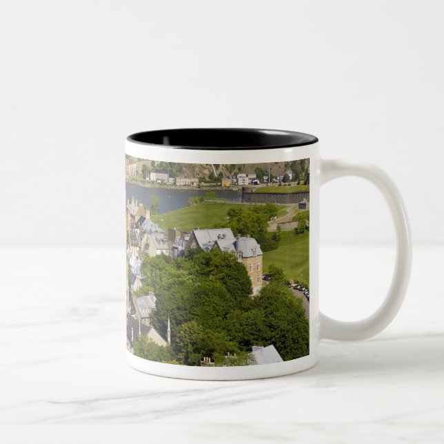 Quebec City, Quebec, Canada. Looking down on the Two-Tone Coffee Mug (Right)