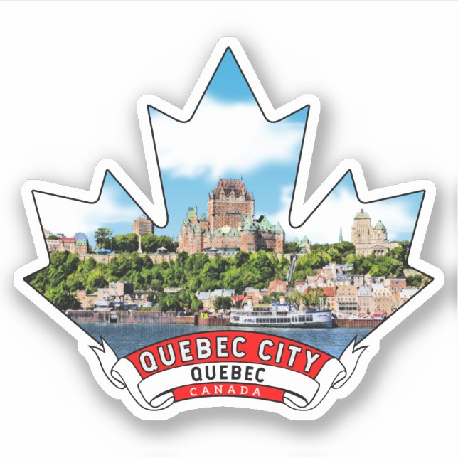 Quebec City, Quebec Canada Sticker (Front)