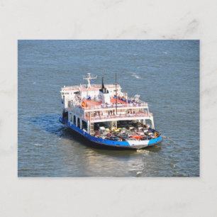 Quebec City to Levis Ferry Boat Postcard