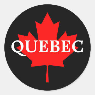 QUEBEC CLASSIC ROUND STICKER