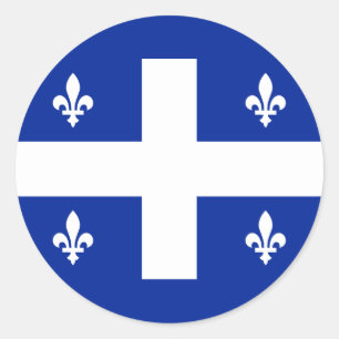 quebec classic round sticker