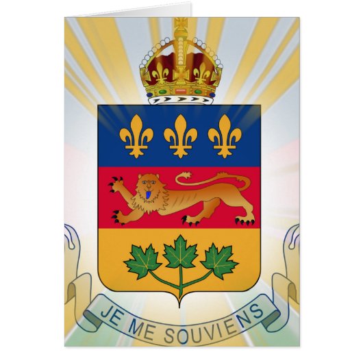 Quebec Coat of Arms Cards (Front)
