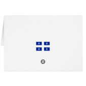Québec drapeau fleur de lys cards (Back Horizontal)