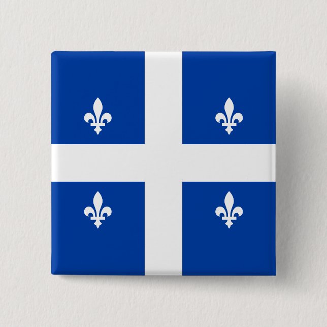 Quebec Flag Button (Front)